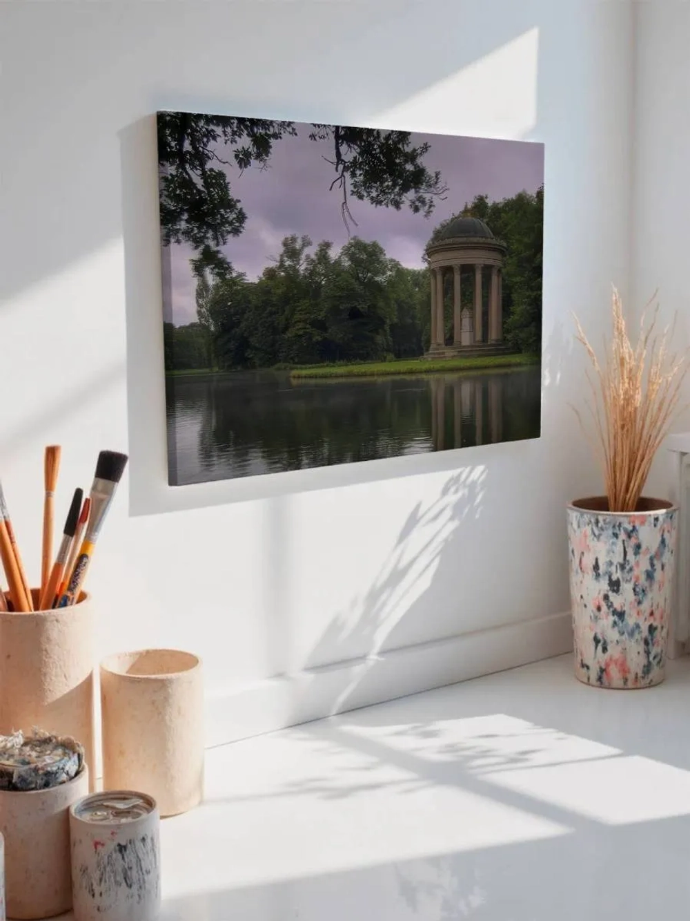 Картина на стену 40 X 50 Беседка у озера