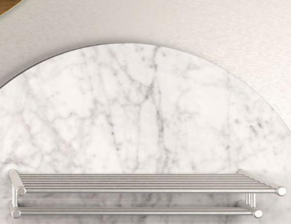 Полка для полотенец 600 мм нерж. сталь ROMA 16822.S матовый