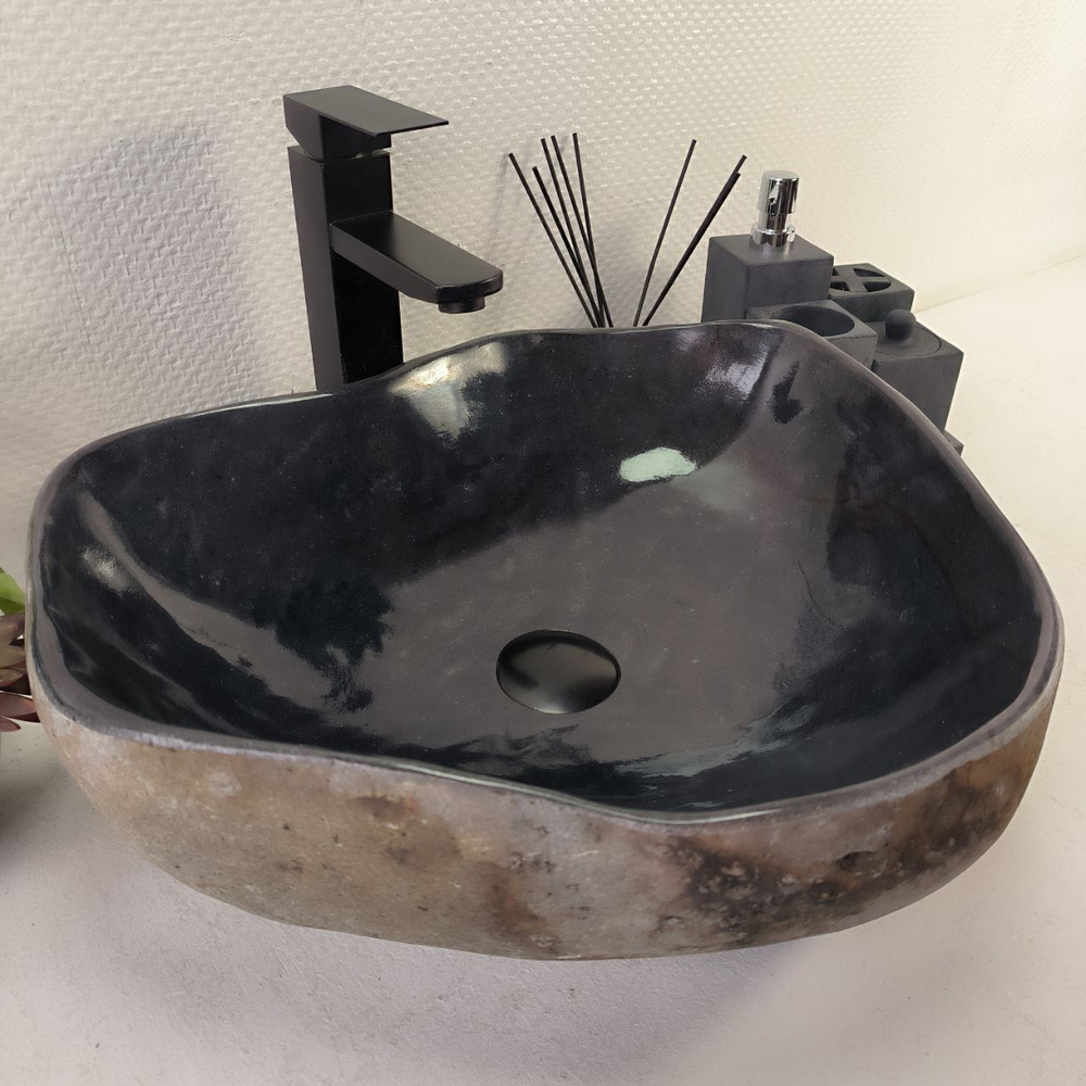 Раковина из речного камня RS-65060 49*41*15 0862