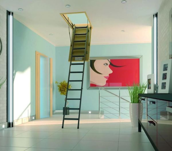 Металлическая чердачная лестница LMS