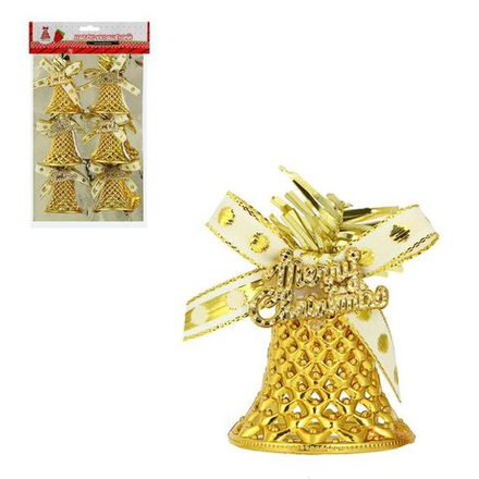 Набор подвесных украшений 6шт, 4,5см "Колокольчики" пластик