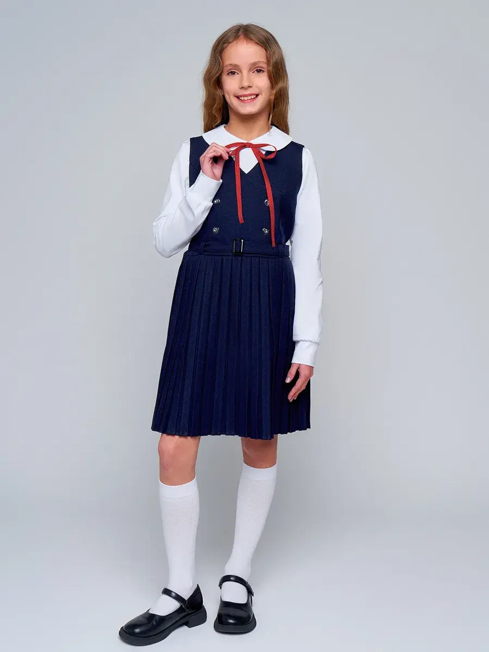 Блузка для девочки школьная