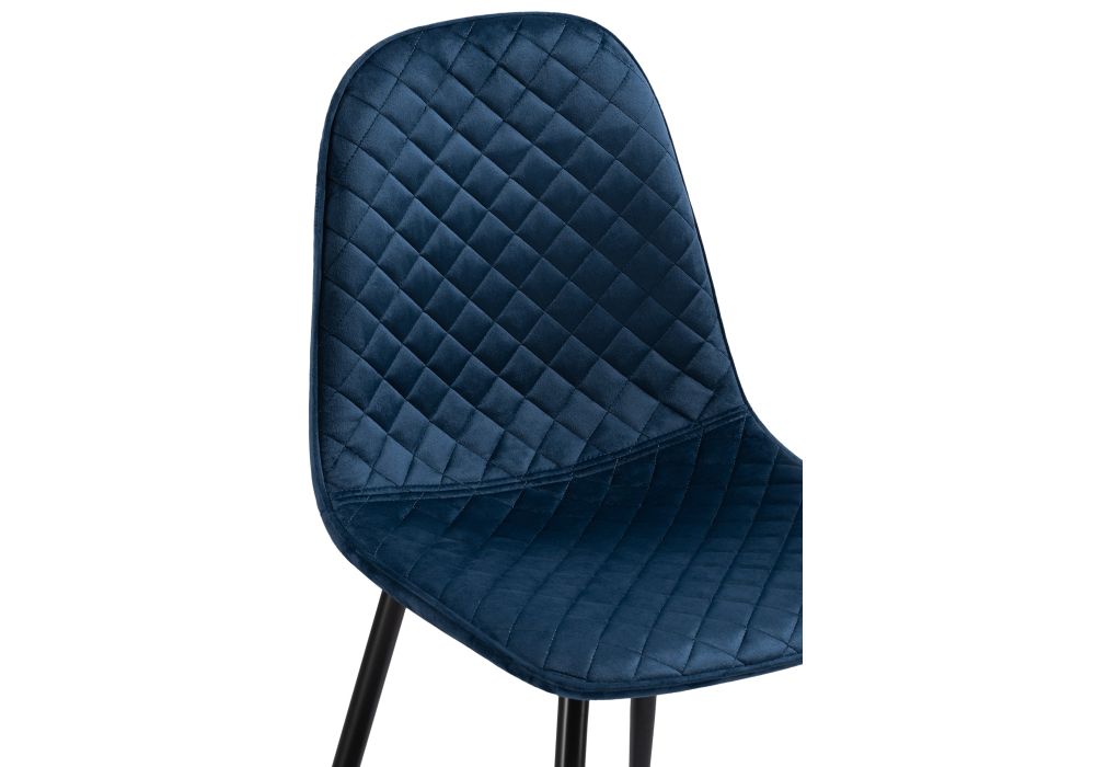 Стул на металлокаркасе Capri dark blue / black