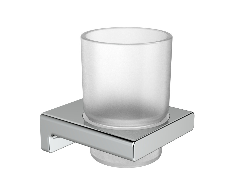 5205 Стакан нас., стеклянная (ХРОМ) ViEiR  (40/1шт)