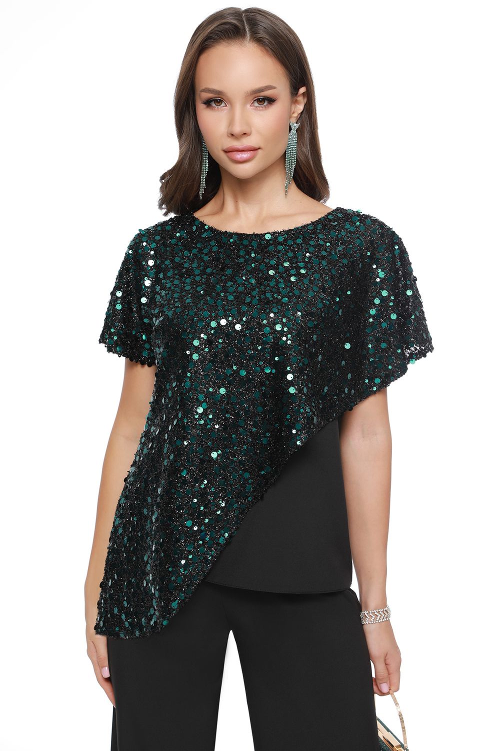 Костюм брючный нарядный с пайетками DStrend (Акция)