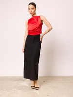 Топ блуза вечерний атласный с открытой спиной