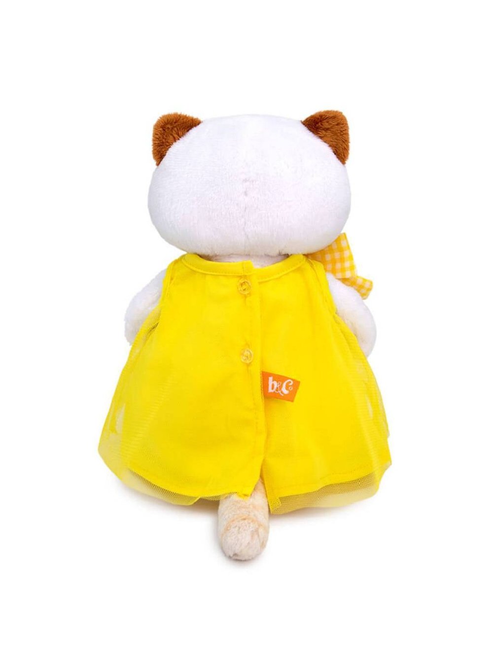 Мягкая игрушка Ли-Ли в желтом платье с бантом 24 см