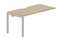 стол Polo 1580х780х750мм (с эргономичным вырезом) - приставной элемент