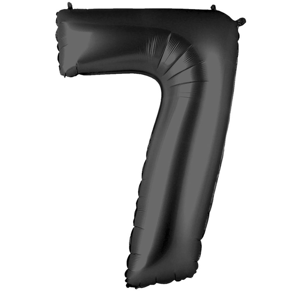 G Шар 40'' / 102 см "Цифра 7" Черный (БГ-60)