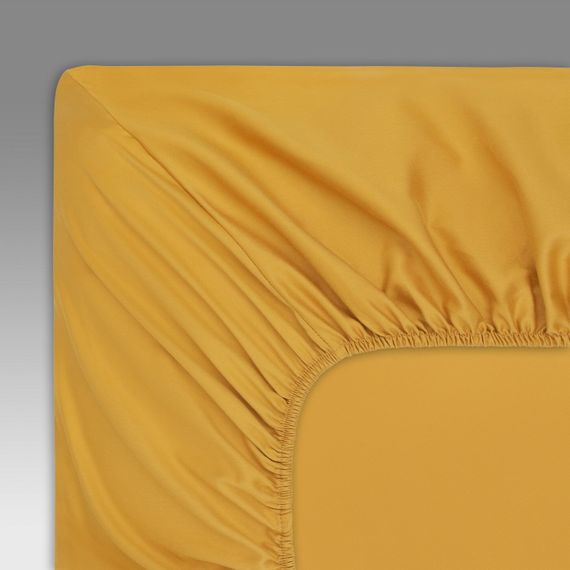 Мармис (горчичная) Простыня 180х200х30