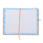 Блокнот детский Basir на замке, формат А5, серия "Мишка", яркая обложка, 80 листов, размер 19*12.5 см