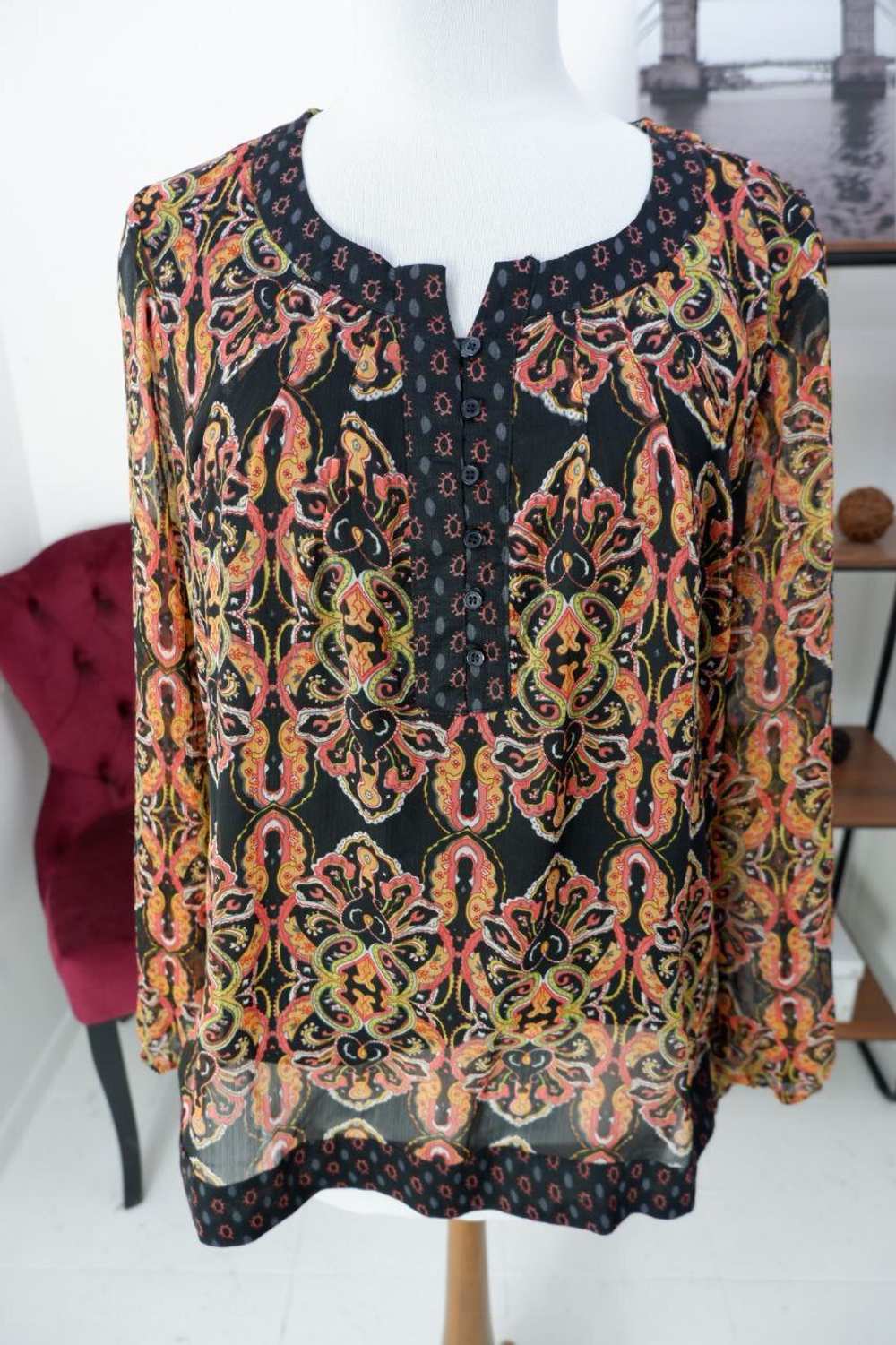 Блузка NKD с принтом 48 размер