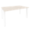 Onix Стол переговорный O.MP-PRG-1.4 Денвер Светлый/Металл Белый 1580*980*750