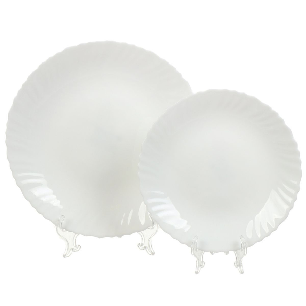 Сервиз столовый стеклокерам, 19 пр, 6 перс, Daniks, Белый, CW