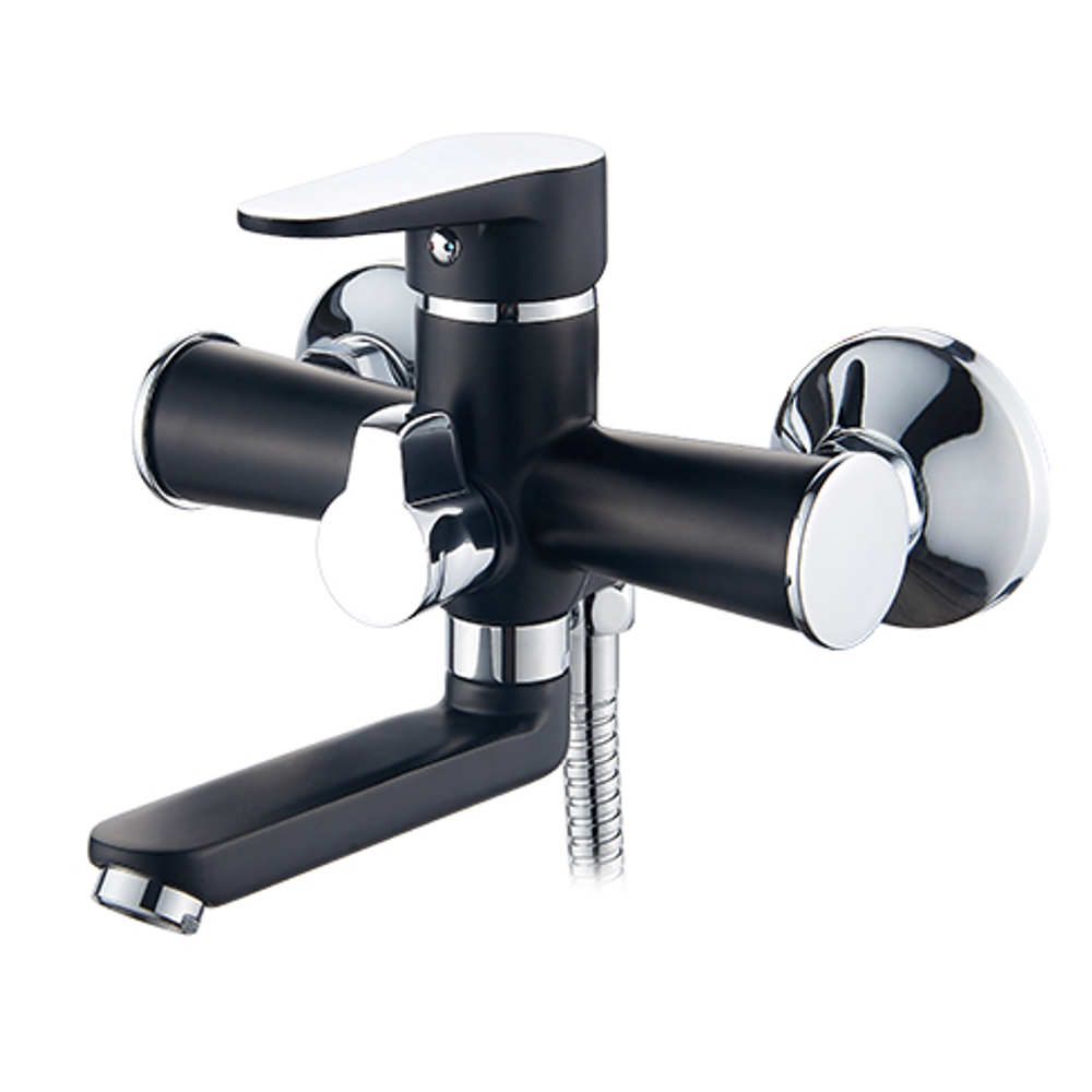 СМЕСИТЕЛЬ ДЛЯ ВАННЫ С КОРОТКИМ ИЗЛИВОМ 180ММ CASELA 36CLB 53136B ЧЕРНЫЙ