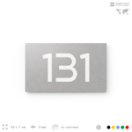 Номер на дверь 131, табличка на дверь для офиса, квартиры, кабинета, аудитории, склада, голубой 120х70 мм, Айдентика Технолоджи