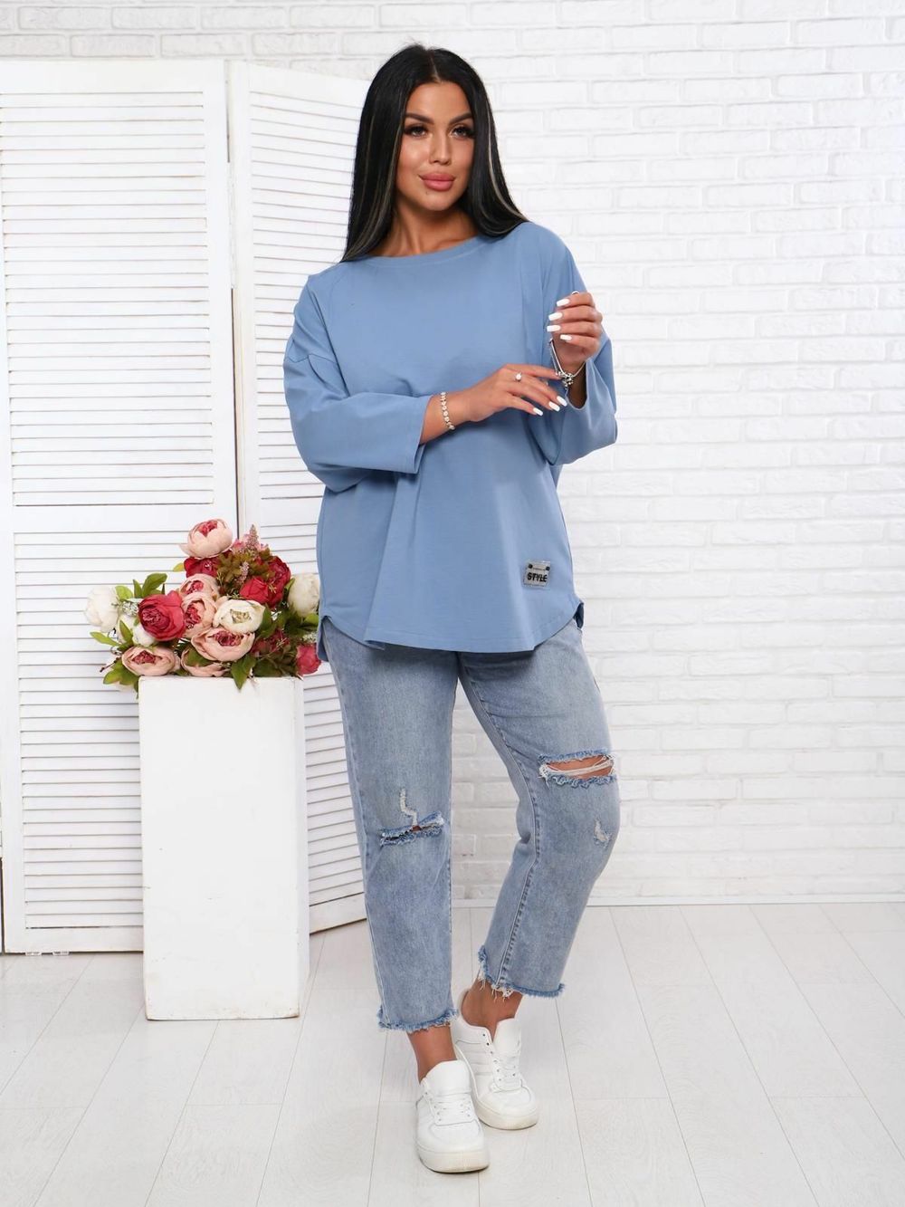 Личи - футболка голубой Iv-capriz (Акция)