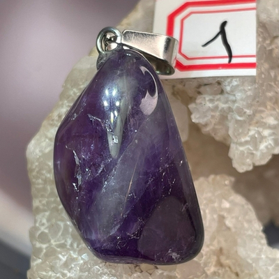 37134 Аметист Кулон галтовка