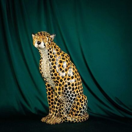 Винтаж: Винтажная скульптура «Гепард»