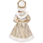 Снегурочка музыкальная «Золотое руно» 40 см (золотая шубка)