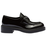 PRADA Chocolate Patent Leather Loafers