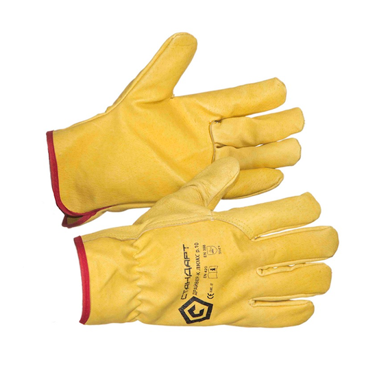 Перчатки "Драйвер" цельнокожаные