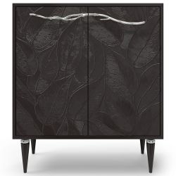 Комод Арт Колор leaves Классик Сильвер с 2 полками Терпкий коричневый