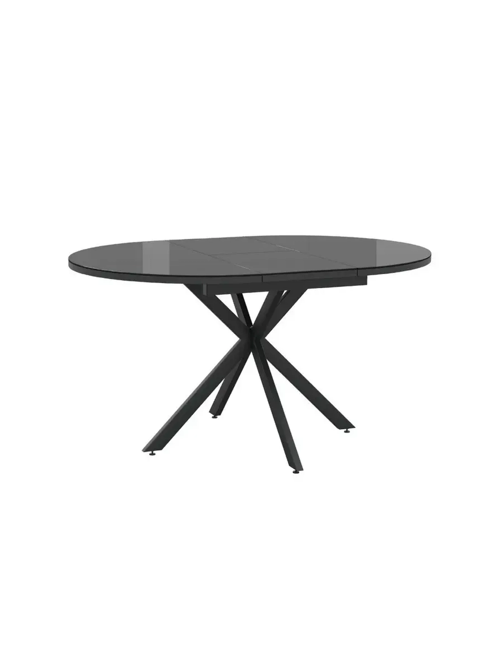 Стол кухонный обеденный круглый раздвижной 100х100х75,5 см