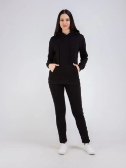 Худи без начеса с капюшоном однотонное модное