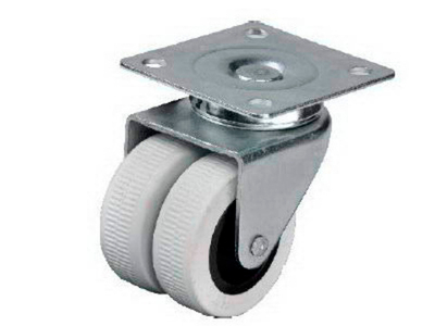 Ролик мебельный 212L двойной поворотный на площадке (50кг)