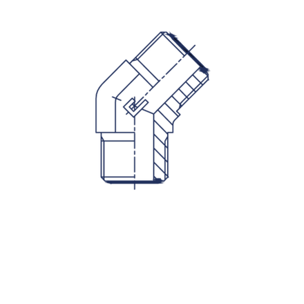 ФИТИНГ ORFS ELBOW 32 CAST