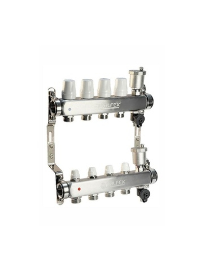 Группа коллекторная 1дюйм х 11 вых. евроконус 3/4дюйм с ручн. регулир. клапан. нерж. сталь (2) К VALFEX VF.587.0611