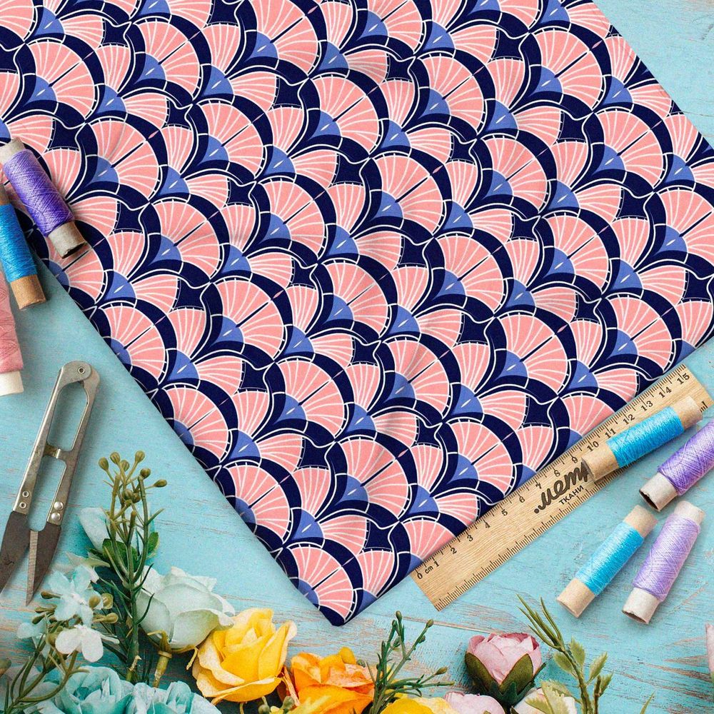 Ткань премиум шифон элегантные орнаменты