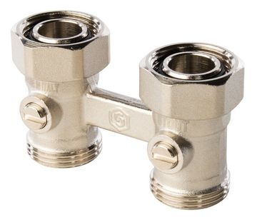Узел нижнего подключения радиатора прямой Stout 3/4" х 3/4" (SVH 0002 000020)