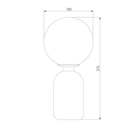 Настольная лампа Eurosvet Оптима Bubble 01197/1 белый