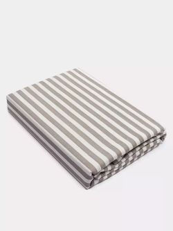 Постельное белье Сказка "Анна (полоска)" семейное Наволочка 50х70 см 2 шт Простынь на резинке 160х200 см Пододеяльник 145х215 см(2шт) , поплин