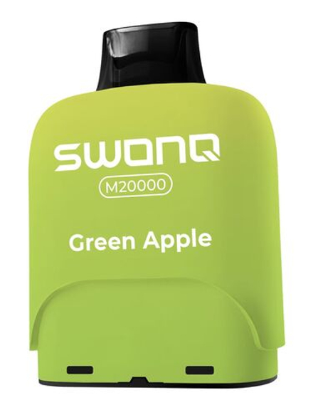 Картридж Swonq M20000 Green apple - Зелёное яблоко (в пачке 1шт) 20мл 18мг (1,8%)