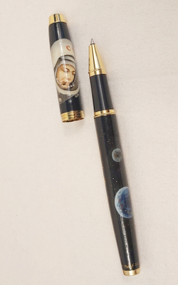 Ручка Parker с ручной росписью Палех "Юрий Гагарин" в коробке