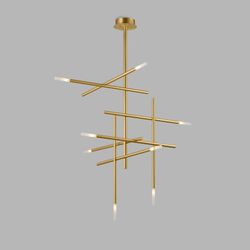 Люстра на штанге TRAVERSE H105 Gold