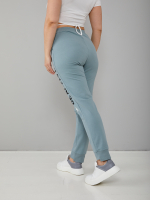 Костюм с брюками КБофл-111П/шалфей-черный