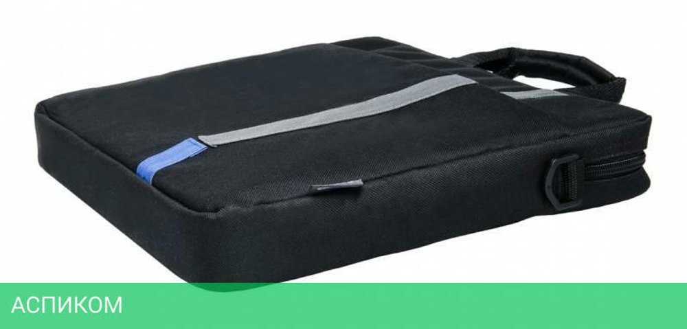 Сумка для ноутбука PC Pet HQ Classic черный/синий (PCP-1001BL)