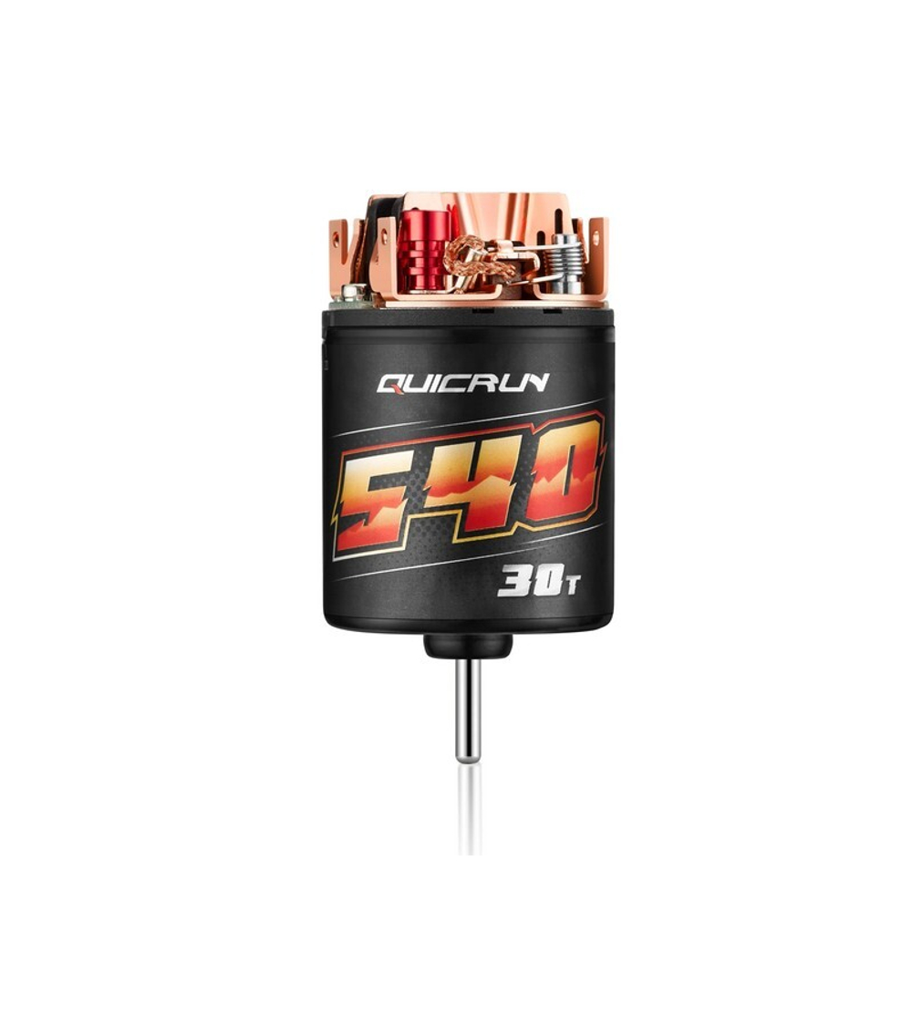 Коллекторный мотор Hobbywing QUICRUN Brushed 540-30T (30TKV, 3,175/16,3мм, 1/10)