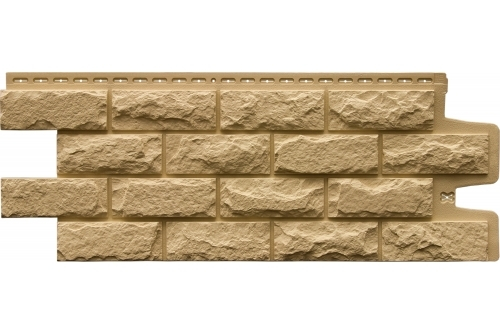 Фасадные панели GRAND LINE Колотый камень Премиум Песочная