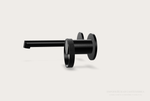 Смеситель для раковины Gessi Anello, настенный, короткий излив, встраиваемый, цвет Black Metal Brushed PVD