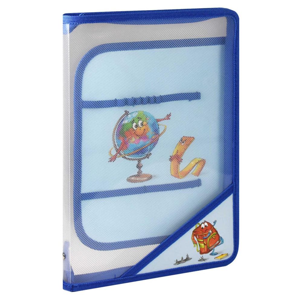 Папка для уроков труда А4 пластиковая 1 отделение "Глобус" (Феникс+)