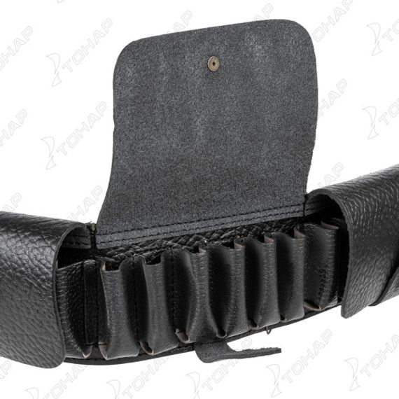 Патронташ К-12 закрытый на 24 патрона кожа HS-ПО-4