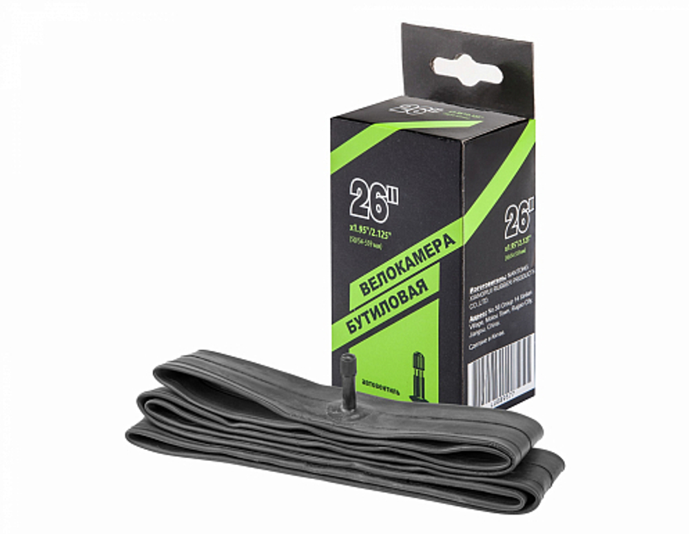 Велокамера 26"x1.95"/2.125" автовентиль NTG, в инд. упаковке