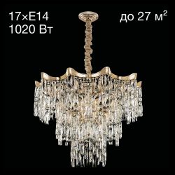 Citilux Моника CL308282 Люстра хрустальная подвесная Золото