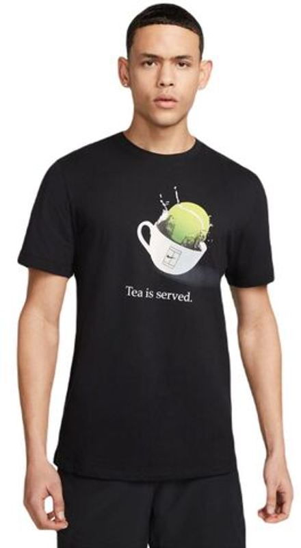 Мужская теннисная футболка Nike Dri-Fit Tennis T-Shirt - black