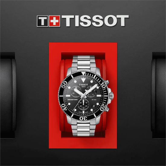 Tissot T120.417.11.051.00 мужские швейцарские часы для дайвинга Seastar 1000 в коробке